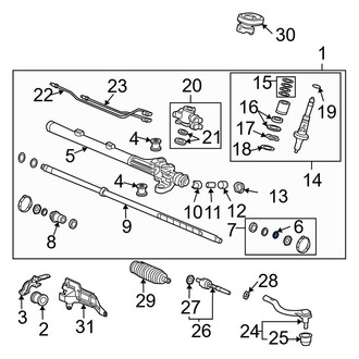 Acura OE - Steering Tie Rod Washer
