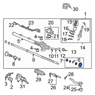 Acura OE - Steering Tie Rod Washer