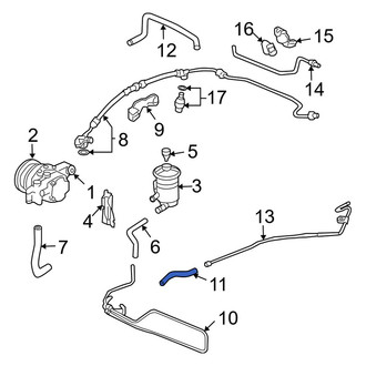 Acura OE - Power Steering Return Hose