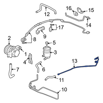 Acura OE - Front Upper Power Steering Line