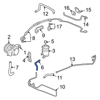 Acura OE - Power Steering Return Hose