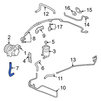 Acura OE - Power Steering Reservoir Hose