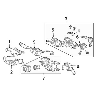 Acura OE - Steering Column - Shroud, Switches & Levers