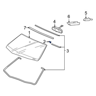 Acura OE - Windshield Clip