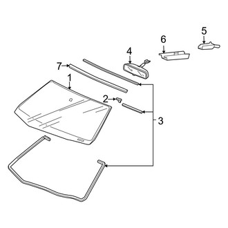 Acura OE - Windshield - Reveal Moldings