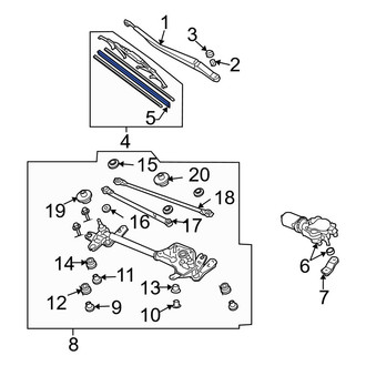 Acura OE - Right Wiper Blade Refill