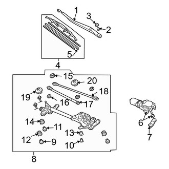 Acura OE - Windshield - Wiper & Washer Components (Wiper Components)