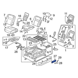 Acura OE - Front Left Power Seat Switch