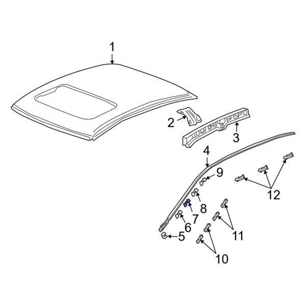 Roof Molding Clip