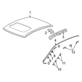 Acura OE - Left Roof Molding Clip