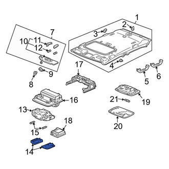 Acura OE - Left Map Light Lens