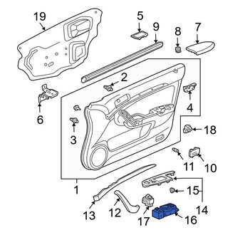 Acura OE - Front Right Door Window Switch