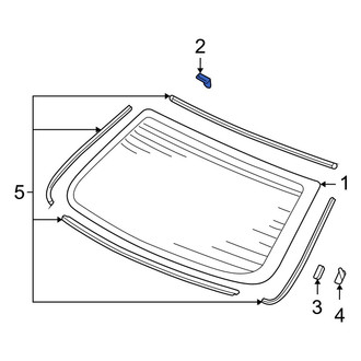 Acura OE - Back Glass Clip