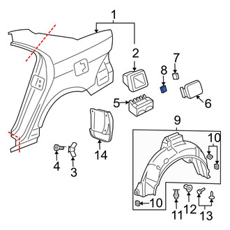 Acura OE - Fuel Door Spring