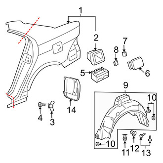 Acura OE - Quarter Panel & Components
