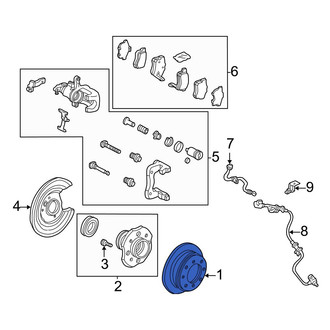 Acura OE - Rear Disc Brake Rotor