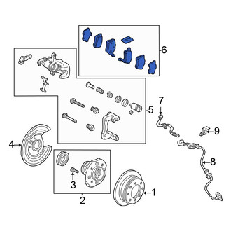 Acura OE - Rear Disc Brake Pad Set