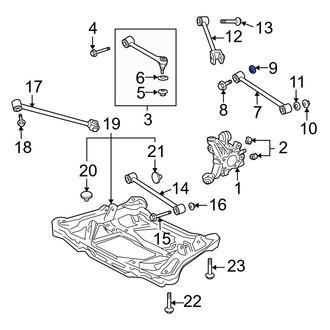 Acura OE - Rear Alignment Camber Adjusting Eccentric