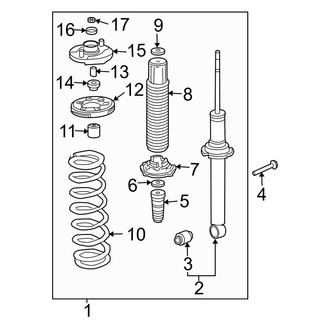 Acura OE - Rear Suspension - Struts & Components