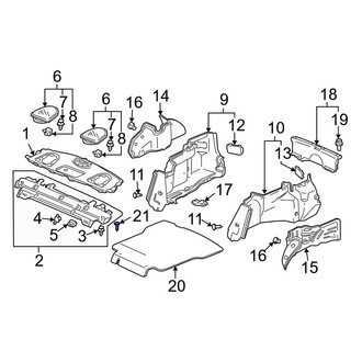 Acura OE - Lower Liftgate Trim Panel Clip