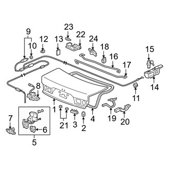 Acura OE - Trunk Lid - Lid & Components