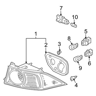 Acura OE - Rear Lamps - Tail Lamps (On Body)