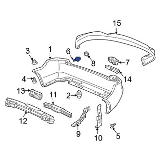 Acura OE - Rear Bumper Cover Bolt