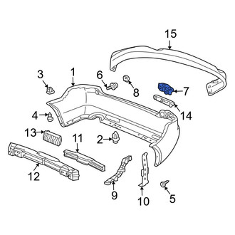 Acura OE - Rear Right Bumper Cover Bracket