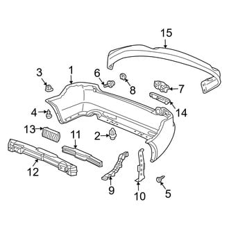 Acura OE - Rear Bumper - Bumper & Components