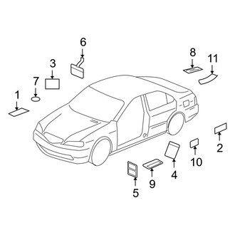Acura OE - Information Labels