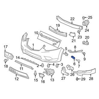 Acura OE - Left Bumper Cover Spacer