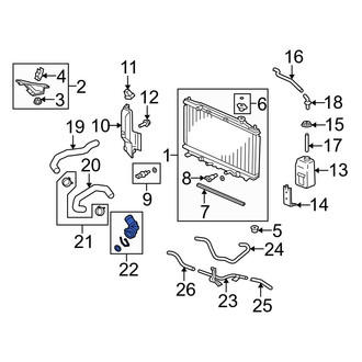 Acura OE - Engine Coolant Pipe Adapter