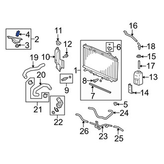 Acura OE - Hood Prop Rod Clip