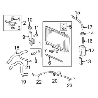 Acura OE - Cooling - Radiator & Components (3.5L)