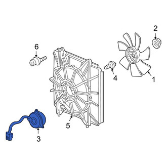 Acura OE - Right Engine Cooling Fan Motor
