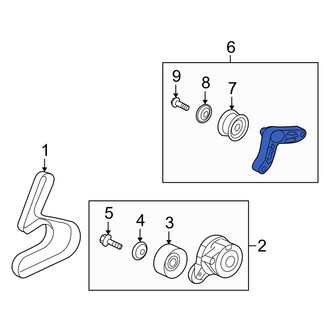 Acura OE - Accessory Drive Belt Idler Pulley