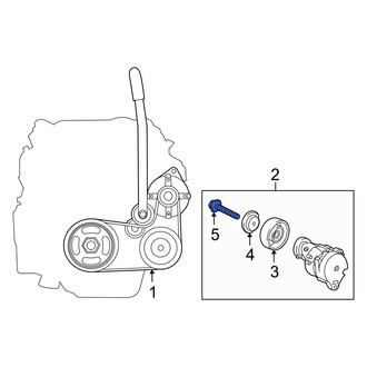 Acura OE - Belt Tensioner Pulley Bolt
