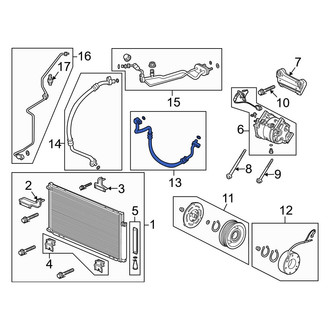 Acura OE - A/C Refrigerant Discharge Hose