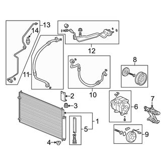 Acura OE - Air Conditioner & Heater - Condenser, Compressor & Lines