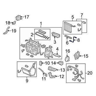 Acura OE - A/C Evaporator Temperature Sensor