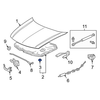 Acura OE - Hood Insulation Pad Clip