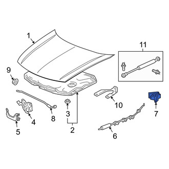 Acura OE - Front Hood Release Handle