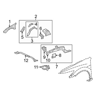 Acura OE - Fender - Structural Components & Rails