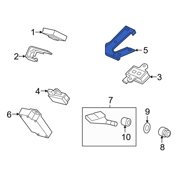 Tire Pressure Monitoring System (TPMS) Sensor Bracket