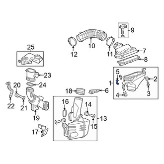 Acura OE - Air Filter Housing Lid Clip