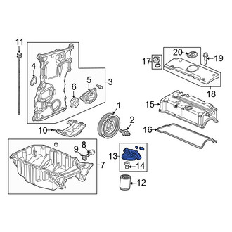 Acura OE - Engine Oil Filter Housing