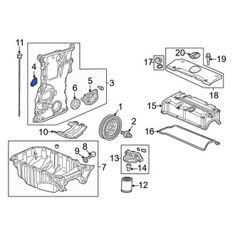Acura OE - Engine Timing Cover Gasket