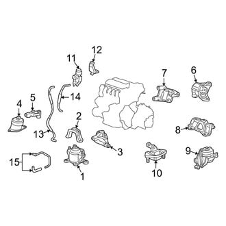 Acura OE - Engine / Transaxle - Engine & Transmission Mounting (2.4L Automatic Tr)