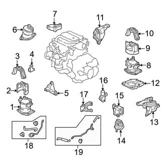 Acura OE - Engine / Transaxle - Engine & Transmission Mounting (3.5L)