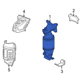 Acura OE - Catalytic Converter with Integrated Exhaust Manifold